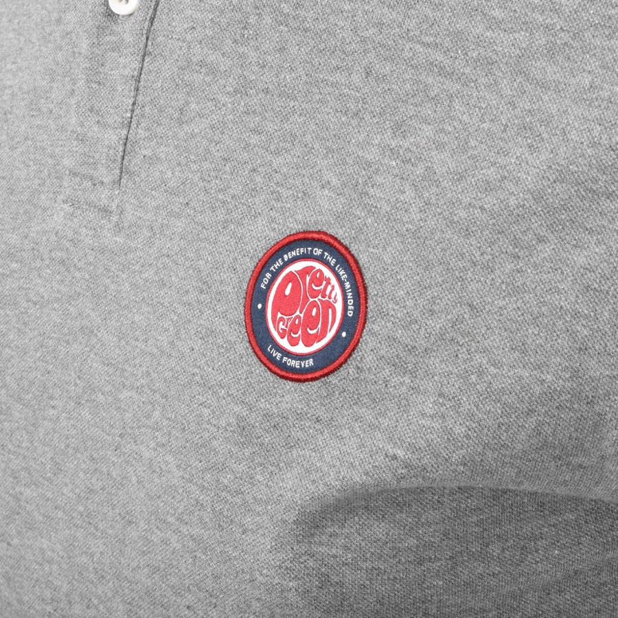 Alternative Image for ProductPretty Green Like Minded Logo Polo T Shirt Grey3